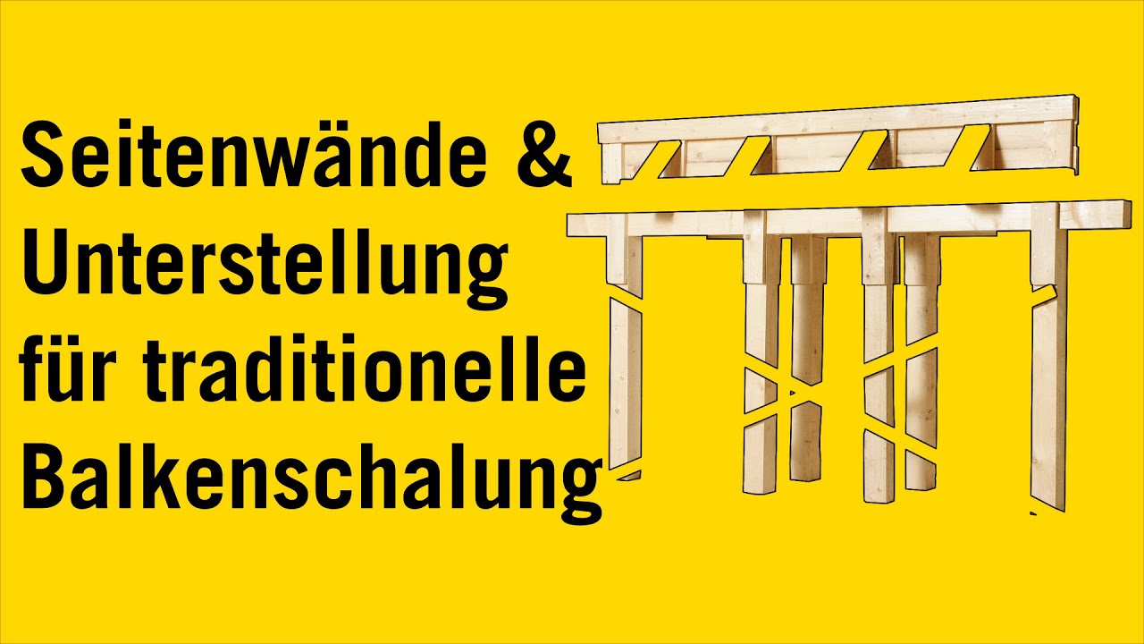 Holzschalung - Die Unterzugschalung herstellen.