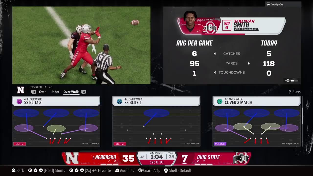 CFB Bag Nebraska vs Ohio State