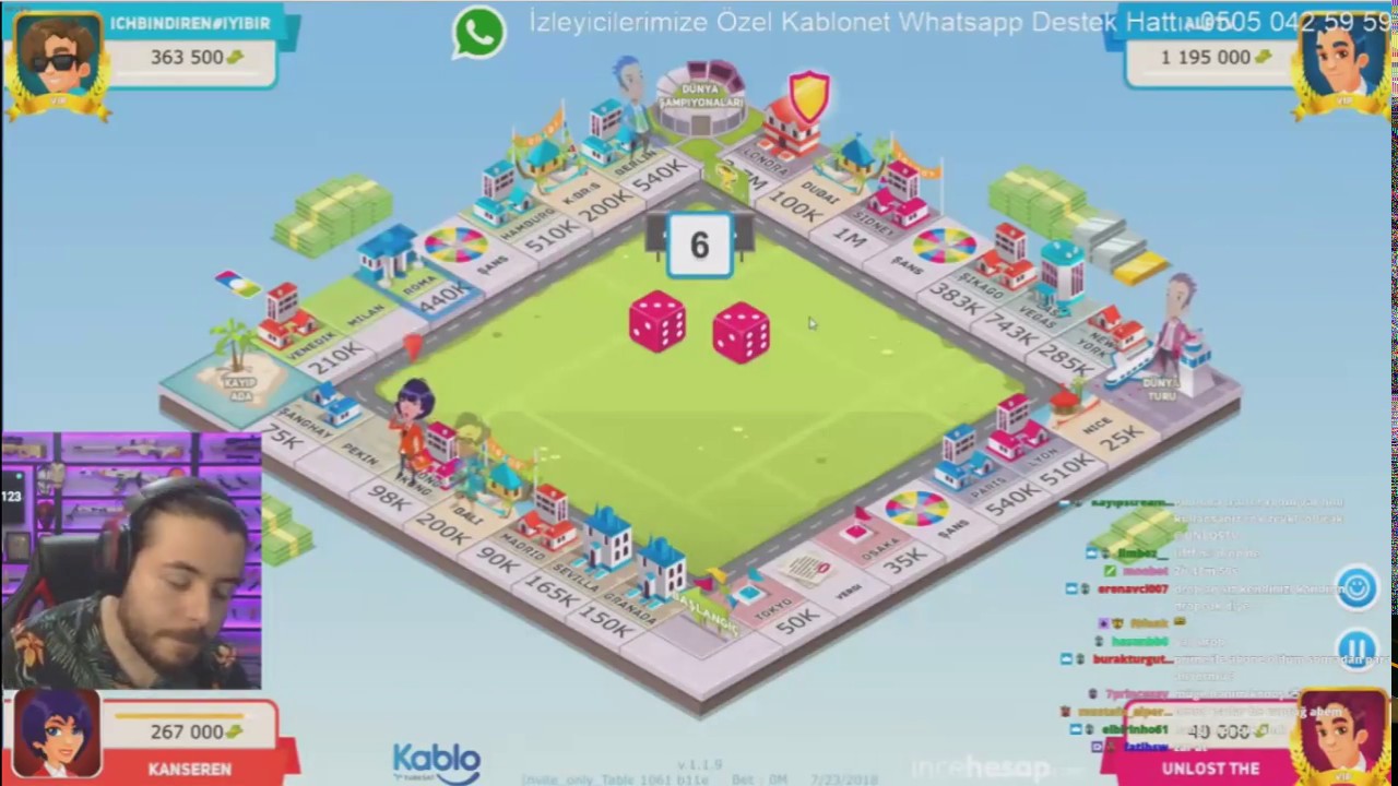 UNLOST KANSEREN DUO WS DİRENCAN ALP MONOPOLY OYNUYOR