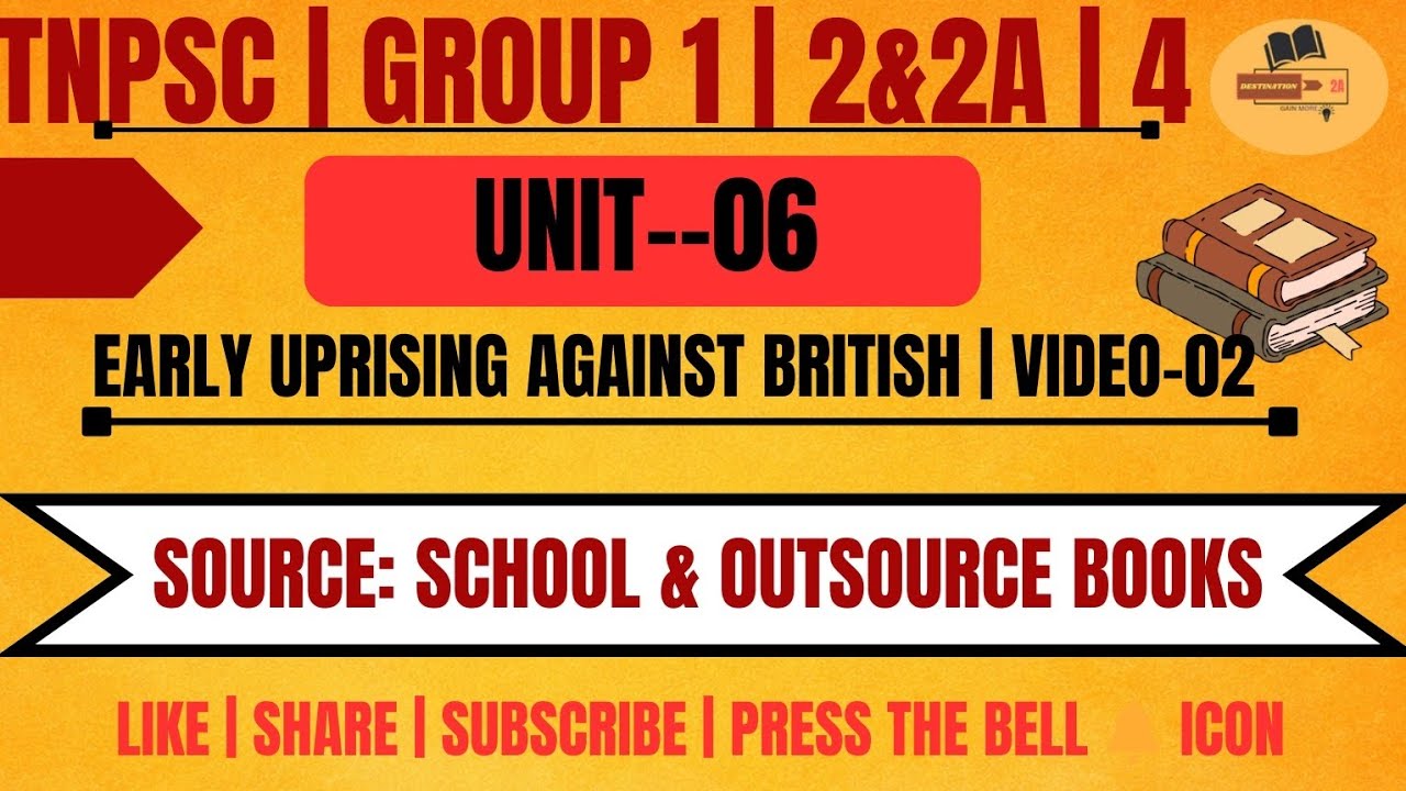 PALAYAKKARAR REVOLT | PART-02 | TNPSC GROUP-1, 2&2A, 4