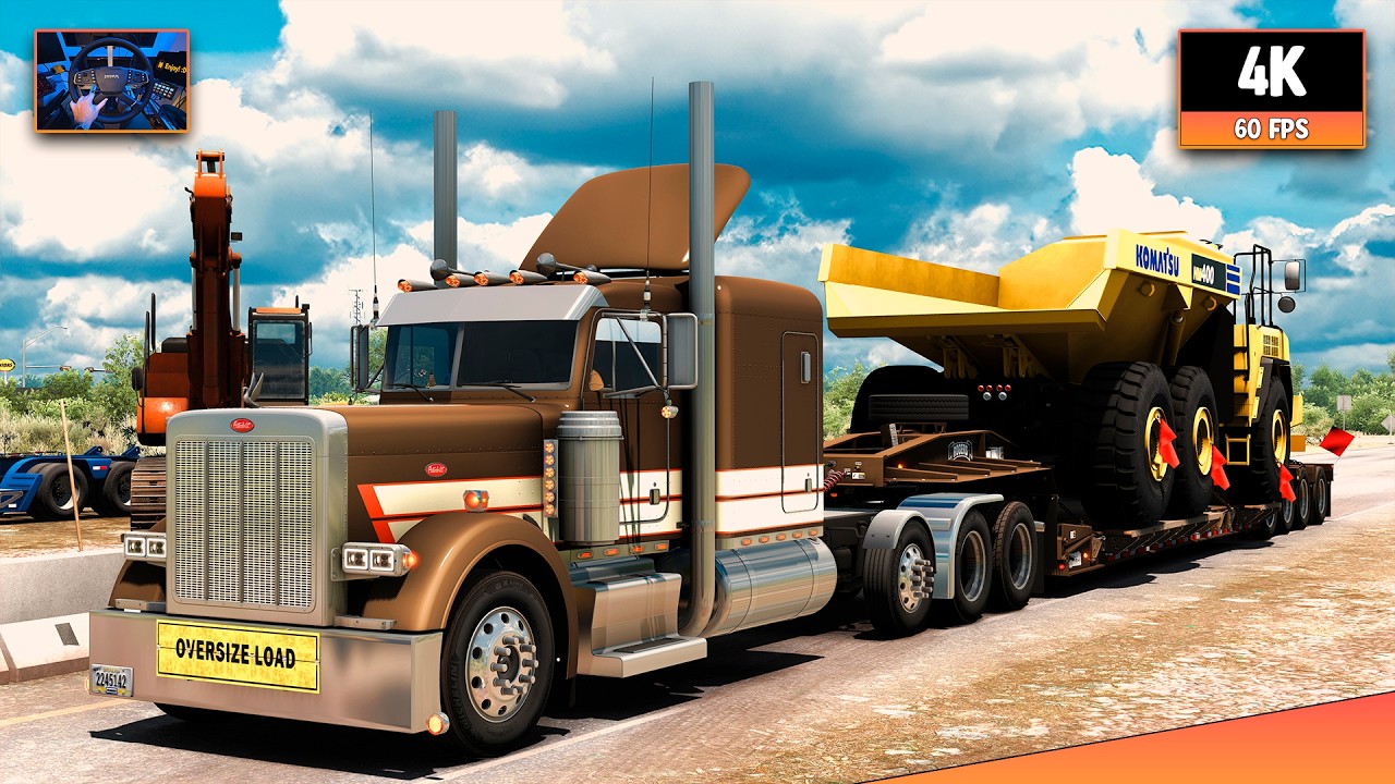 Peterbilt 379 + CAT C15 6NZ | Victoria - Del Rio | ATS 1.58 4K Gameplay + Wheel Cam