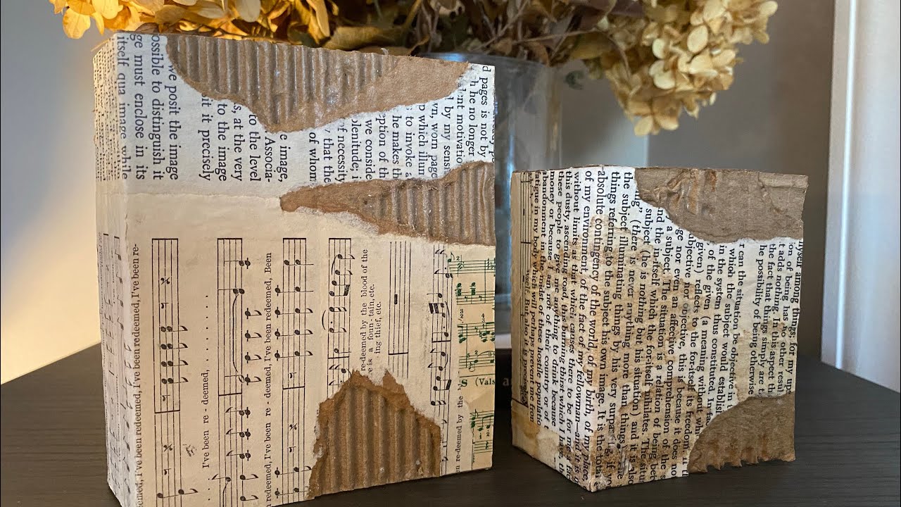 📔Making Junk Journal Covers w/ Corrugated Cardboard  (Part 1/2 : making the base)