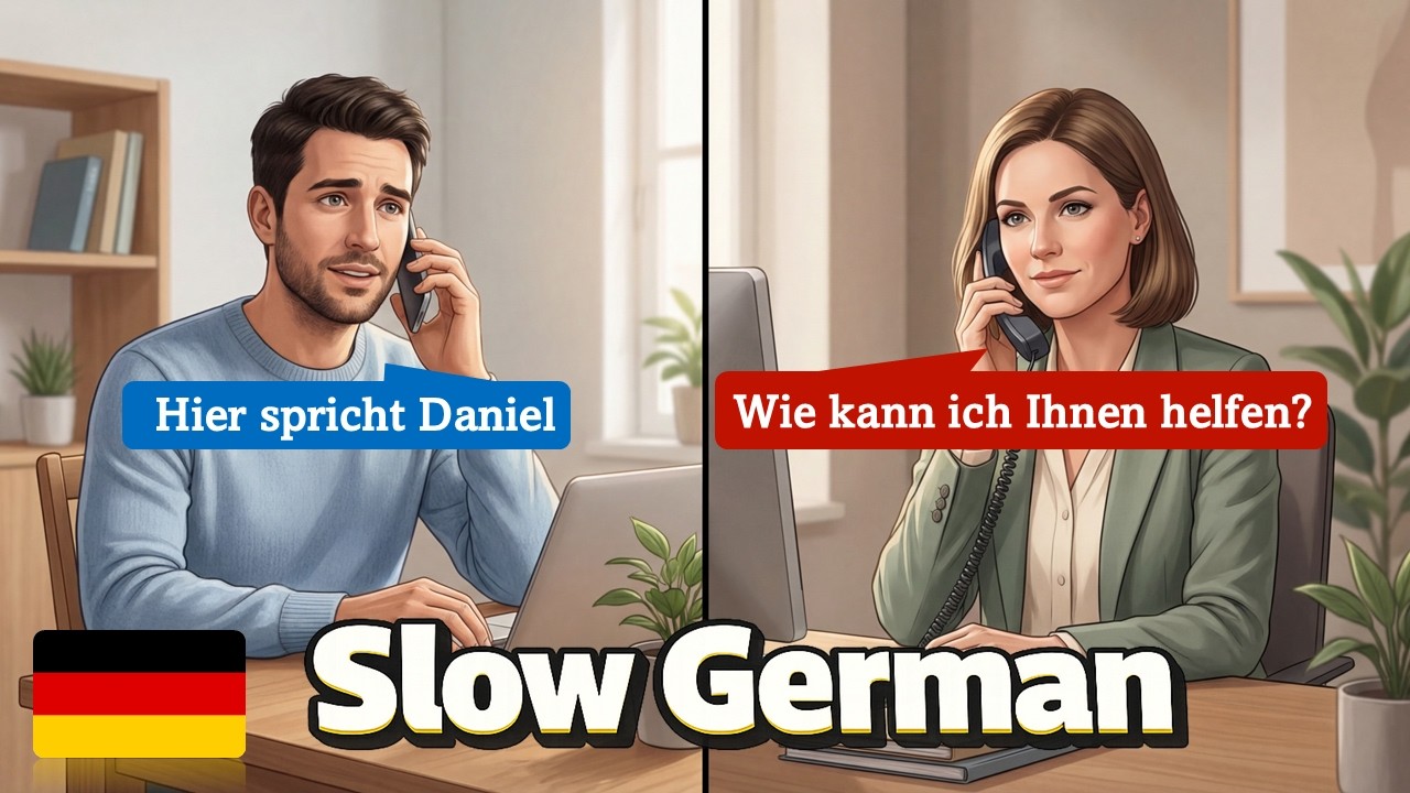 Slow German Conversations – Everyday German Dialogues (A2 Level)