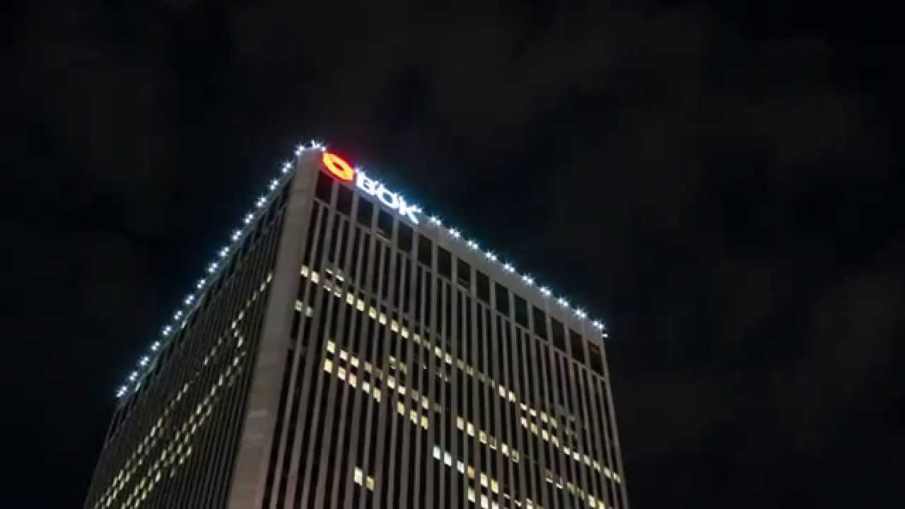 BOK tower, Tulsa OK night timelapse