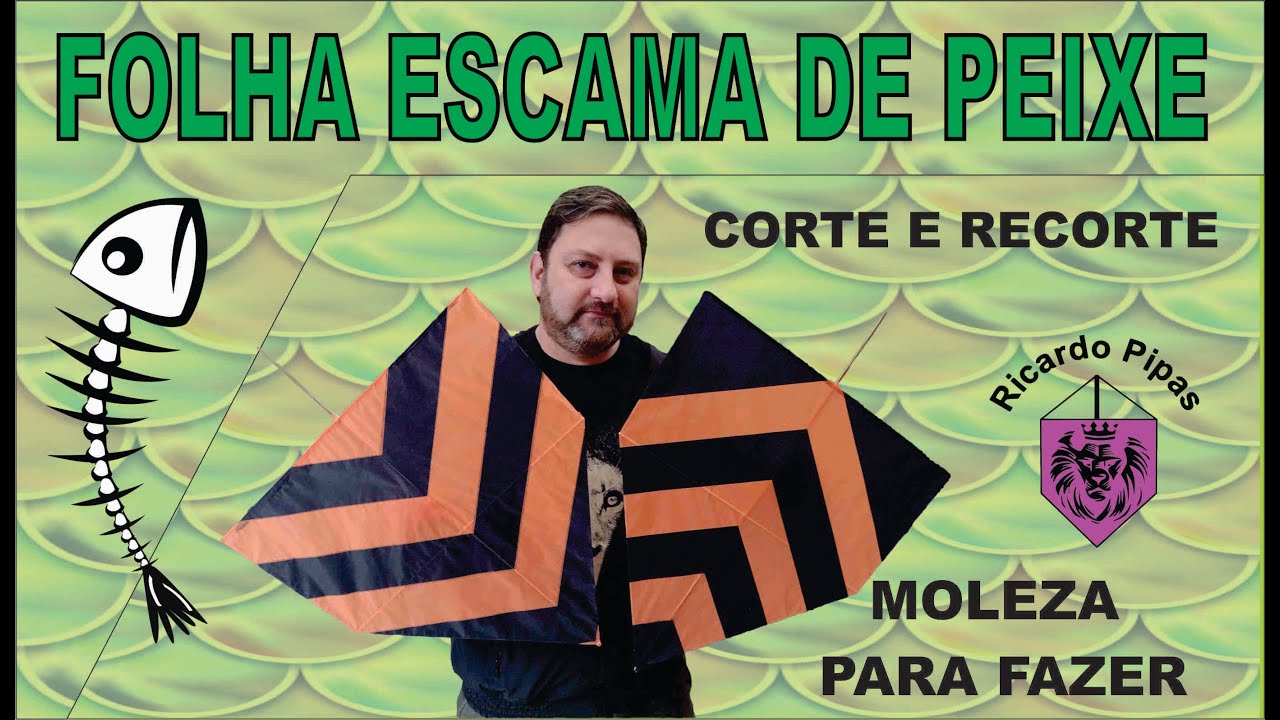 Folha para biquinho ou brit de 60 corte recorte escama de peixe