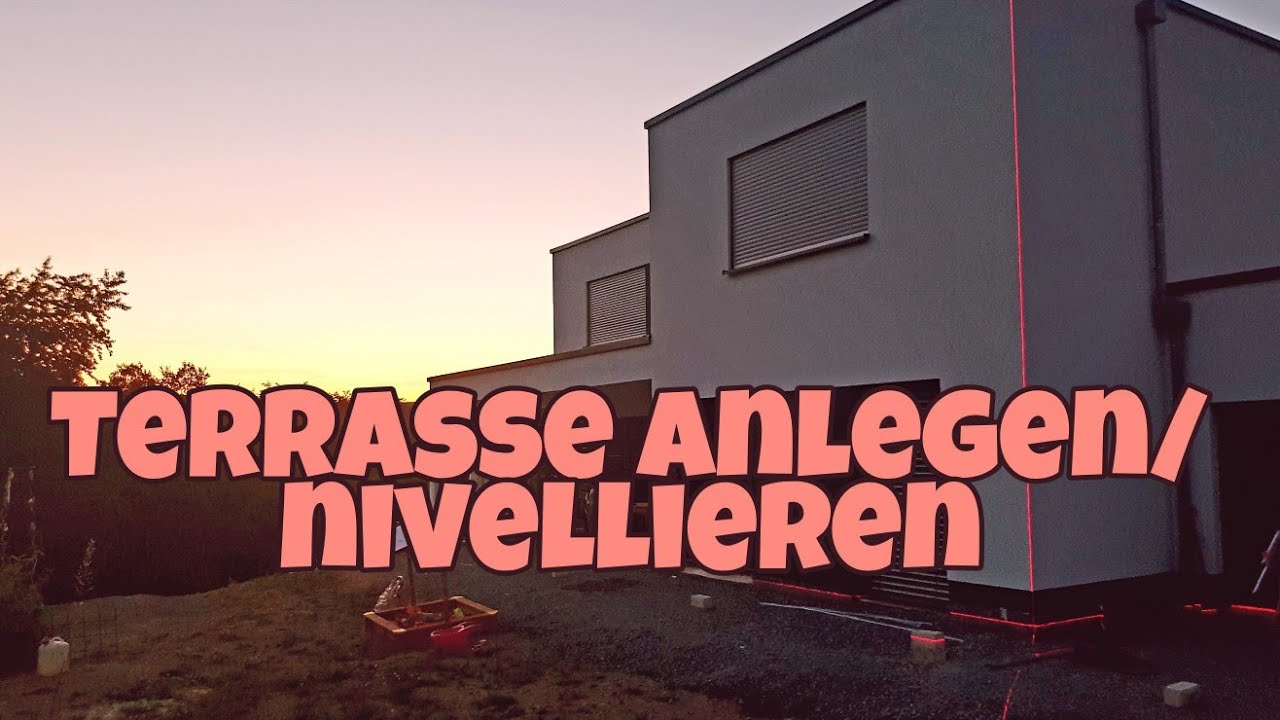 Hausbau Blog 65| Terrasse nivellieren| Hanggrundst&uuml;ck| erste Gurke im Garten| Die Siwuchins