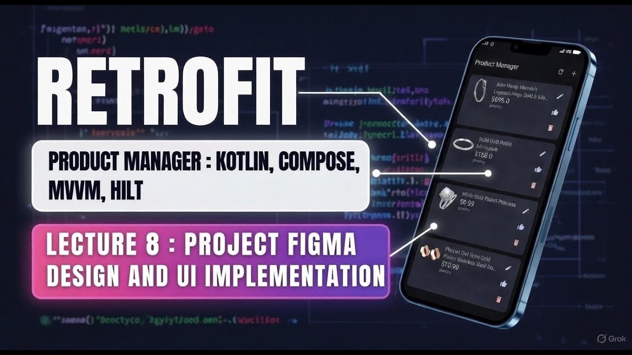 Retrofit : Building UI with Jetpack Compose from Figma Design - Lecture 8