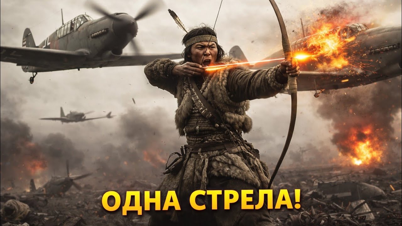 Он сбил самолёт ОДНОЙ стрелой!