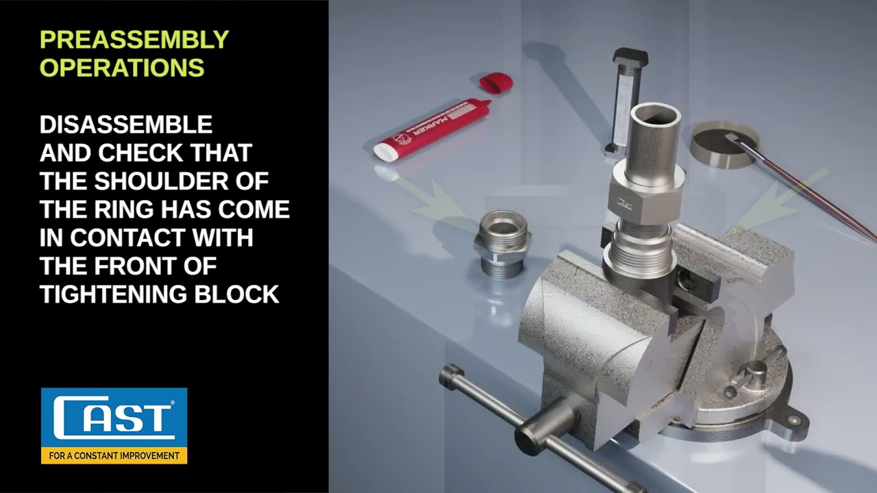 Руководство по сборке трубных соединений системы CAST DIN 2353 с врезным кольцом B7