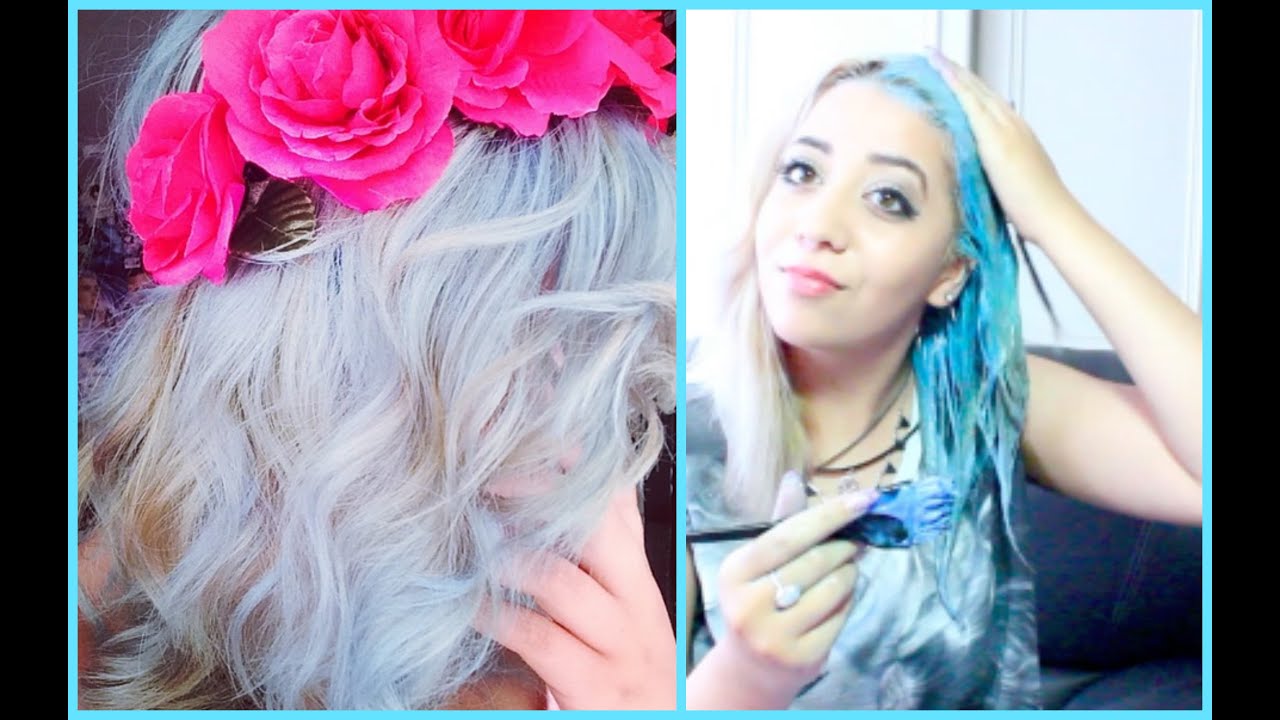 PASTEL BLUE HAIR TUTORIAL