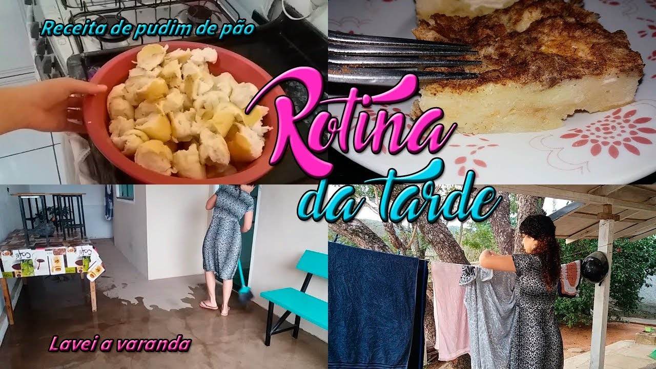 Rotina: Pudim de pão, lavando varanda, lavei roupa e mais...| Letícia Veloso
