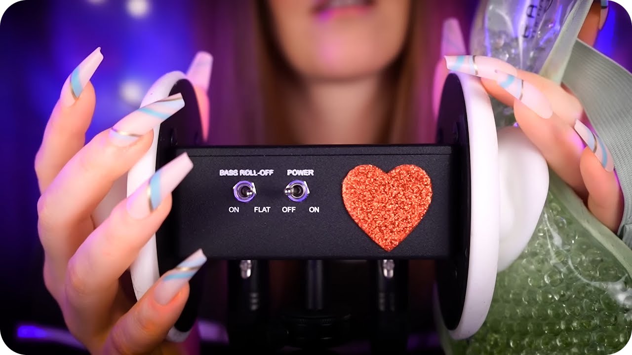ASMR Brain-Melting 3Dio Triggers + Delay (Gel Beads, Bassy Tapping, Textured Scratching, etc.) 💜