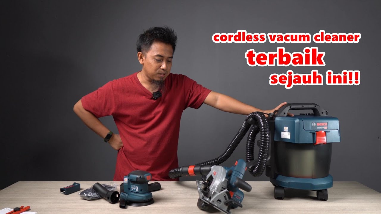 mantaplah pokoknya.. unboxing cordless vacum cleaner terbaik dengan HEPA filter - BOSCH GAS 18V-10L