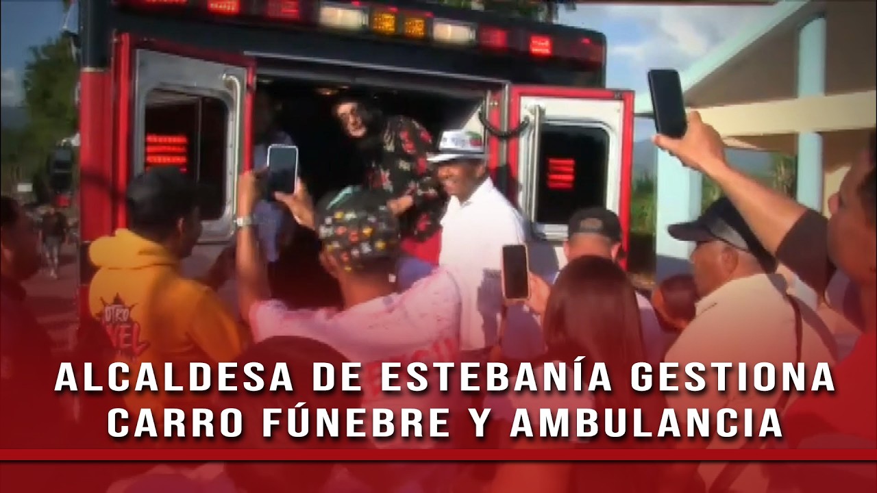 En Estebanía, Azua, alcaldesa gestiona carro fúnebre y ambulancia