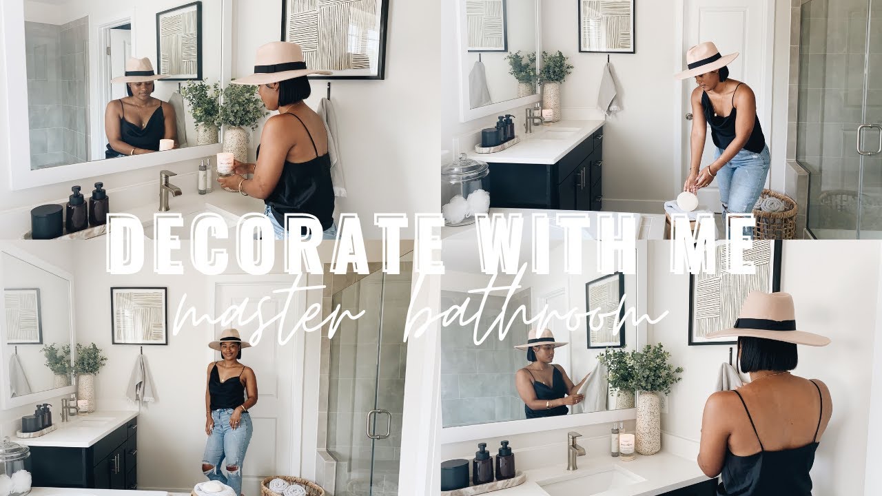 DECORATE WITH ME - MASTER BATHROOM | Diam Jackson