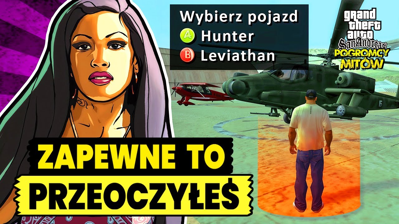 UKRYTA FUNKCJA LOTNISKA CJ'A KTÓREJ NIE ZNAŁEŚ | POGROMCY MITÓW GTA SAN ANDREAS! (182)