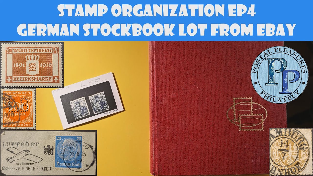 Stamp Organization Ep4 - German Stockbook Lot From eBay - German States, Empire, Allied Zone, & BRD