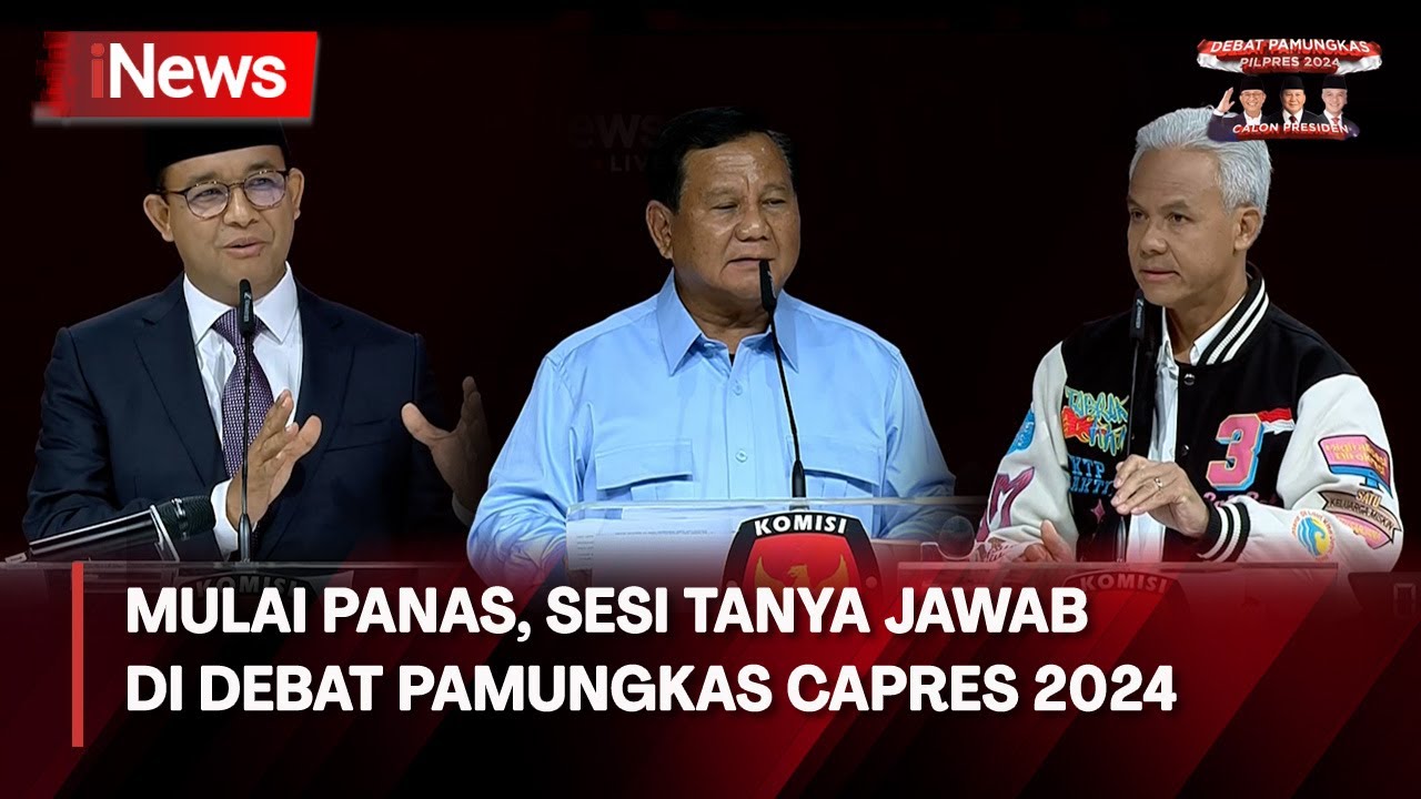 Tanya Jawab di Debat Pamungkas Capres 2024 tentang Kesejateraan Sosial, Pembangunan SDM dan Inklusi