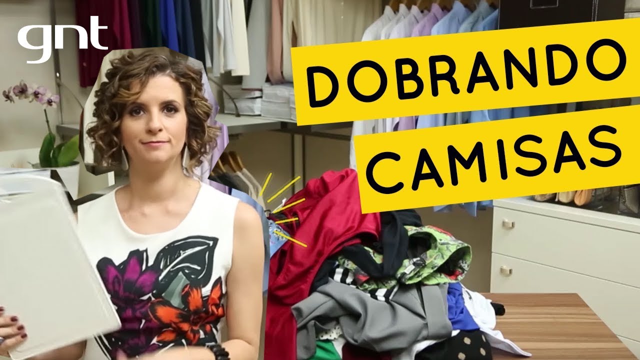 Truque para dobrar camisas | Dica de Organização | Micaela Góes