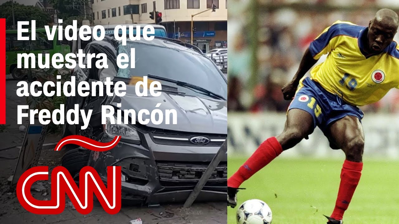 El exfutbolista Freddy Rincón sufrió un aparatoso accidente y este fue el momento captado en video