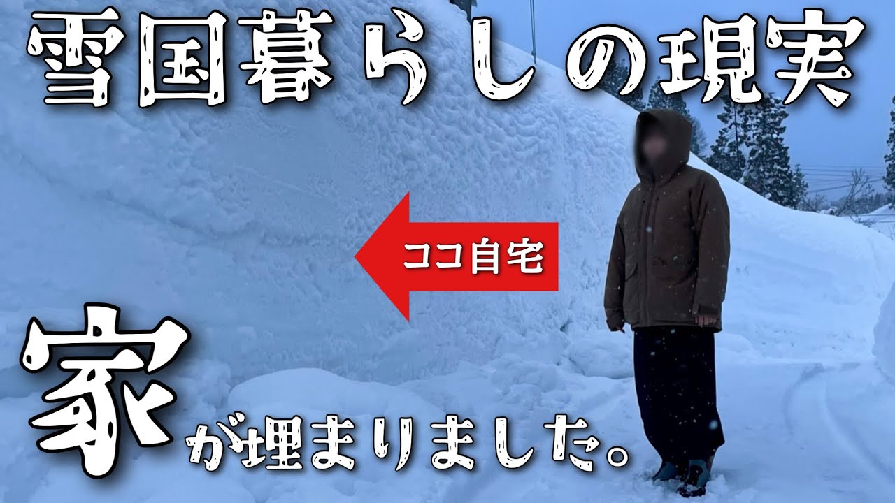 【現実】家が大雪で埋まりました
