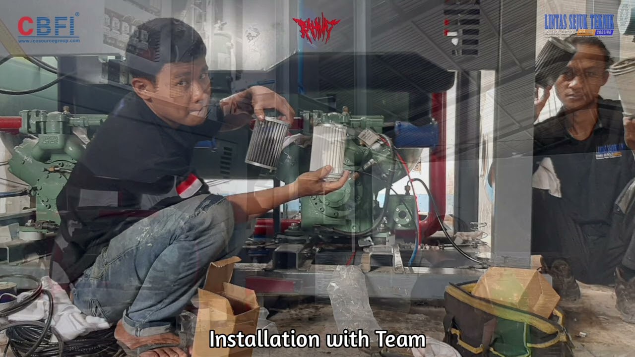 CBFI Tube Ice Machine 20Tons/day ( Installation @ Depok, Jawa barat ) 🇲🇨