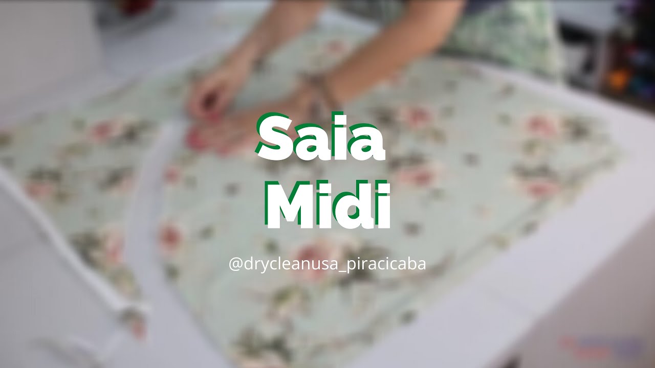 Aprenda como fazer uma saia midi sem costura