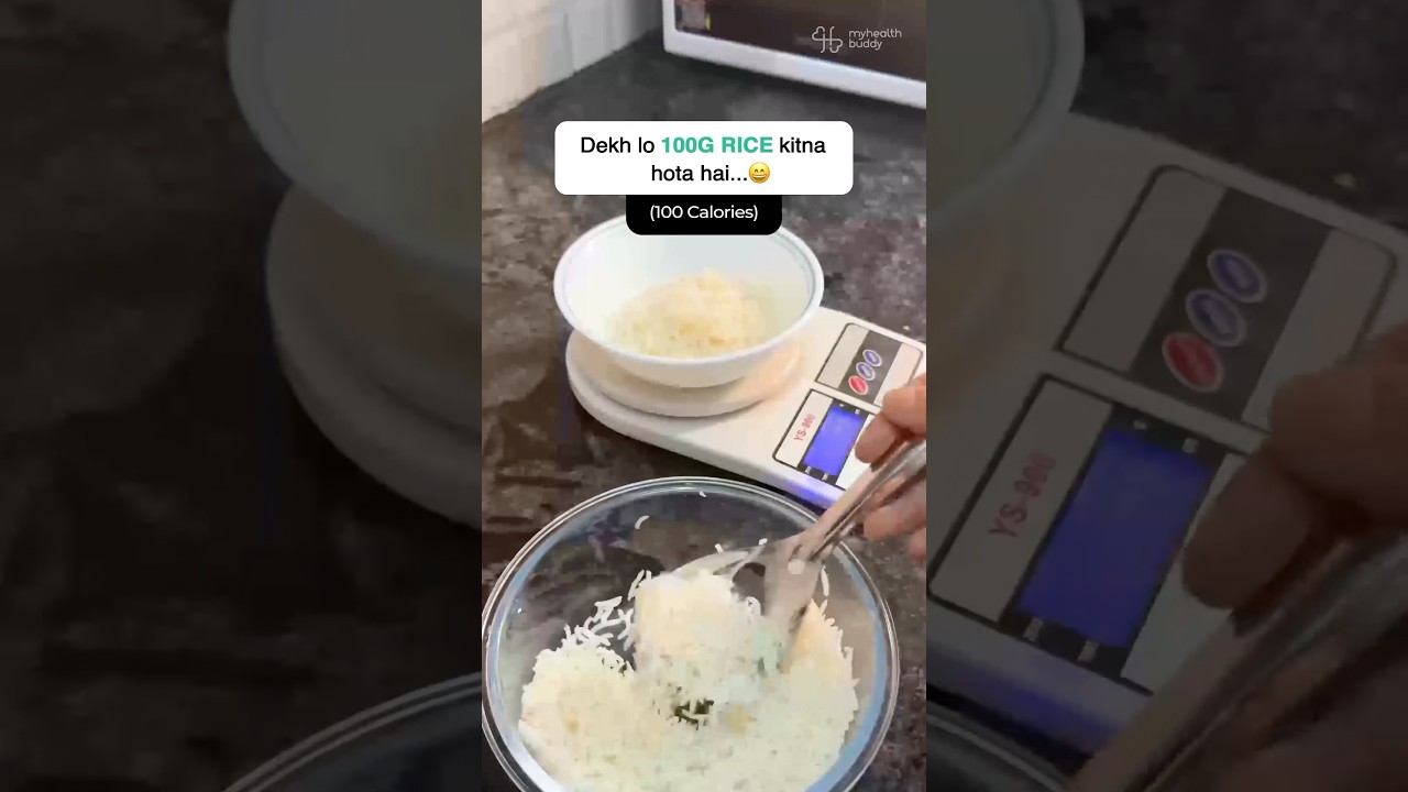 100g cooked rice is just 100 cal. And you think 100g is less😅 Rice can fit in your fat loss diet👍