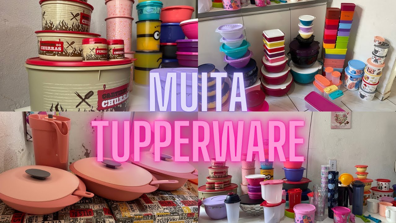 MAIS DE 10MIL EM TUPPERWARE| COLEÇÃO DE VASILHAS DA MINHA MÃE #tupperware #donadecasa #viral