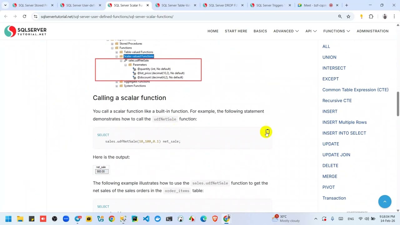 S25 - User defined Functions & Triggers (Part 1)