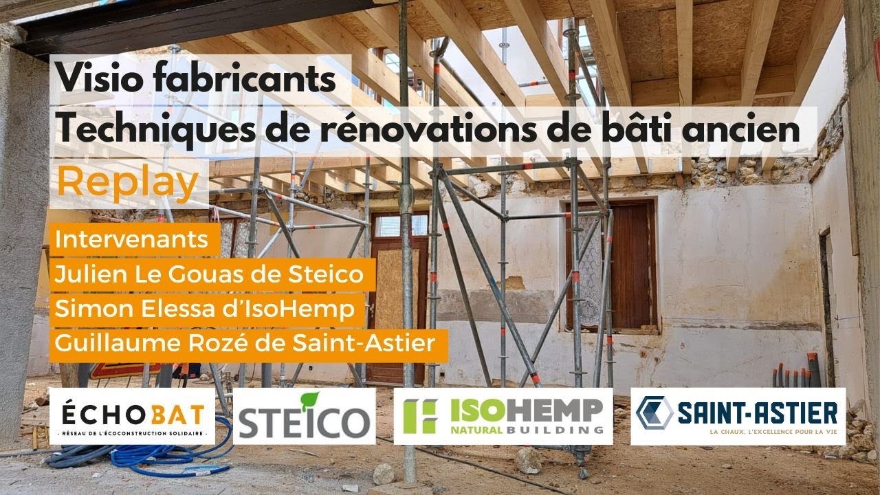 Replay Visio Fabricants - Techniques de rénovations de bâti ancien