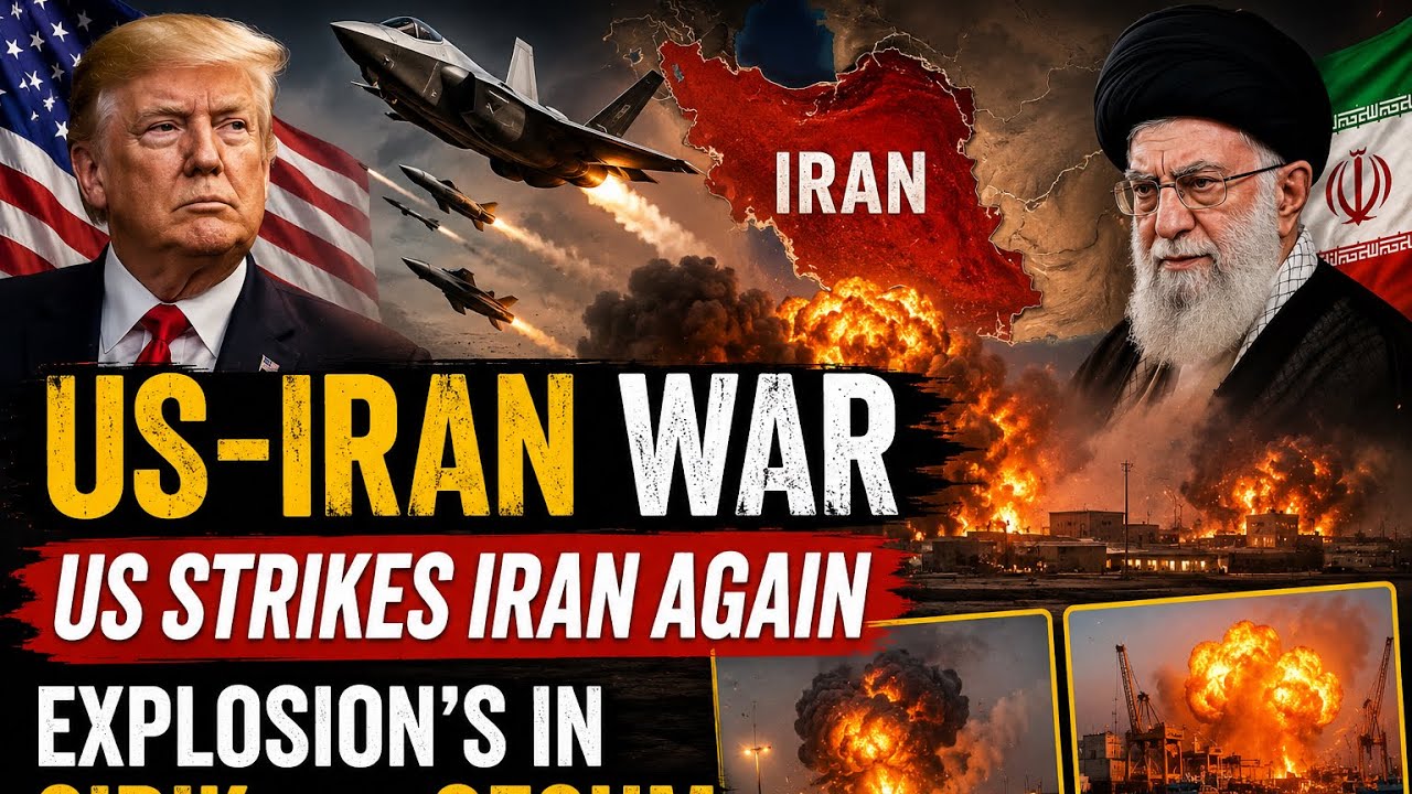 US-Iran War.US strikes Iran again,Explosions in sirik and  Qeshm |QN News
