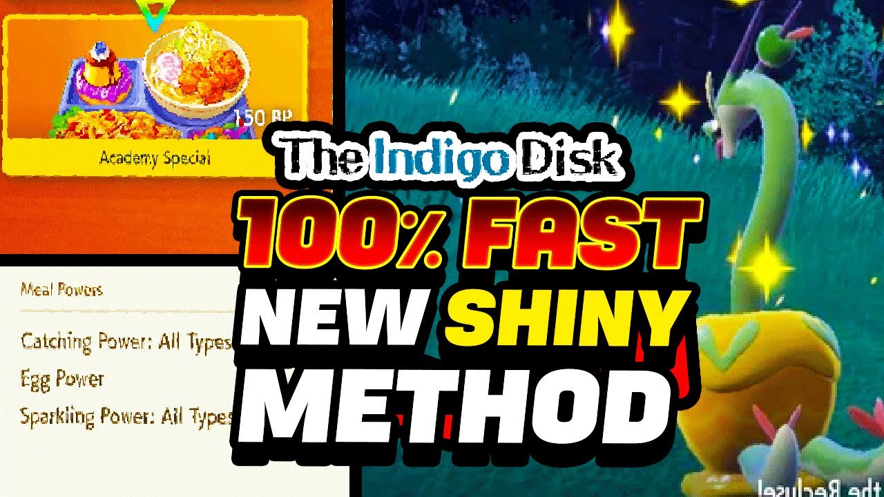 NEW FAST & EASY 100% Shiny Hunting Method in Indigo Disk DLC Pokemon Scarlet Violet