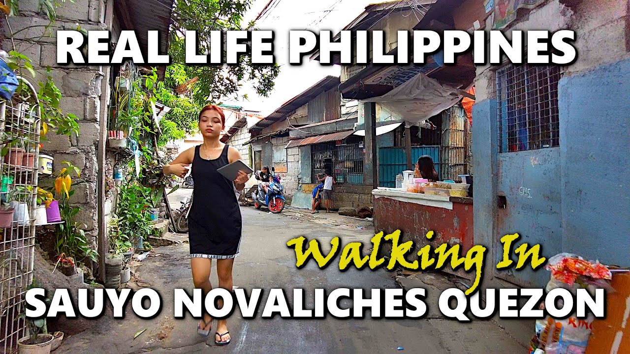 WALKING AT HIDDEN NARROW ALLEYS IN SAUYO NOVALICHES QUEZON [4K]