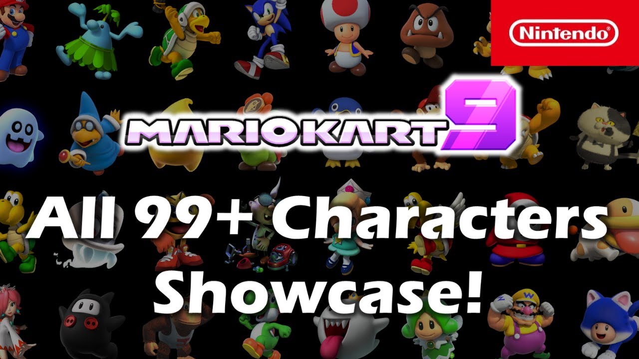Mario Kart 9 - All Characters Showcase Concept