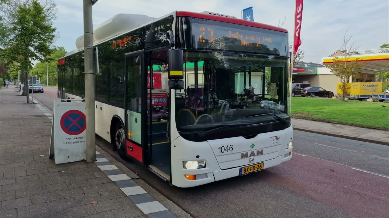 HTM lijn 23: Den Haag Colijnplein - Scheveningen Noord | Omleiding | HTM 1046 | 2022