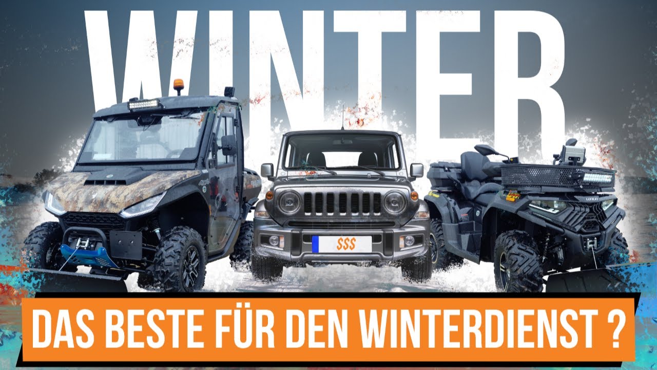 Suzuki Jimny VS ATV & UTV Konkurrenz im Winterdiensteinsatz ? Klarer Sieger steht fest!