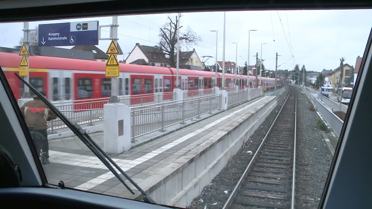 🇩🇪 Führerstandsmitfahrt S-Bahn Rhein Main - S1 - Ober Roden nach Wiesbaden