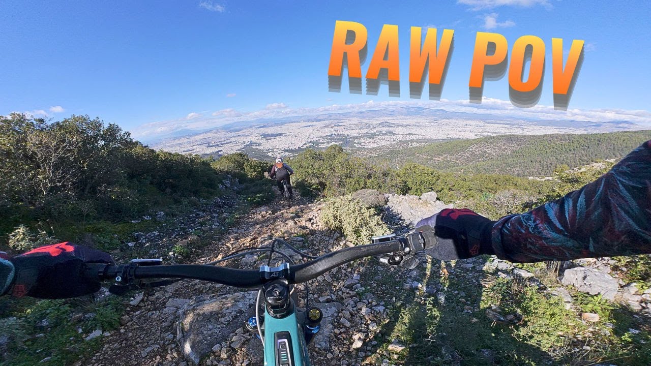 Sparta Trail – Raw MTB POV | Technical Rock Gardens & Athens View