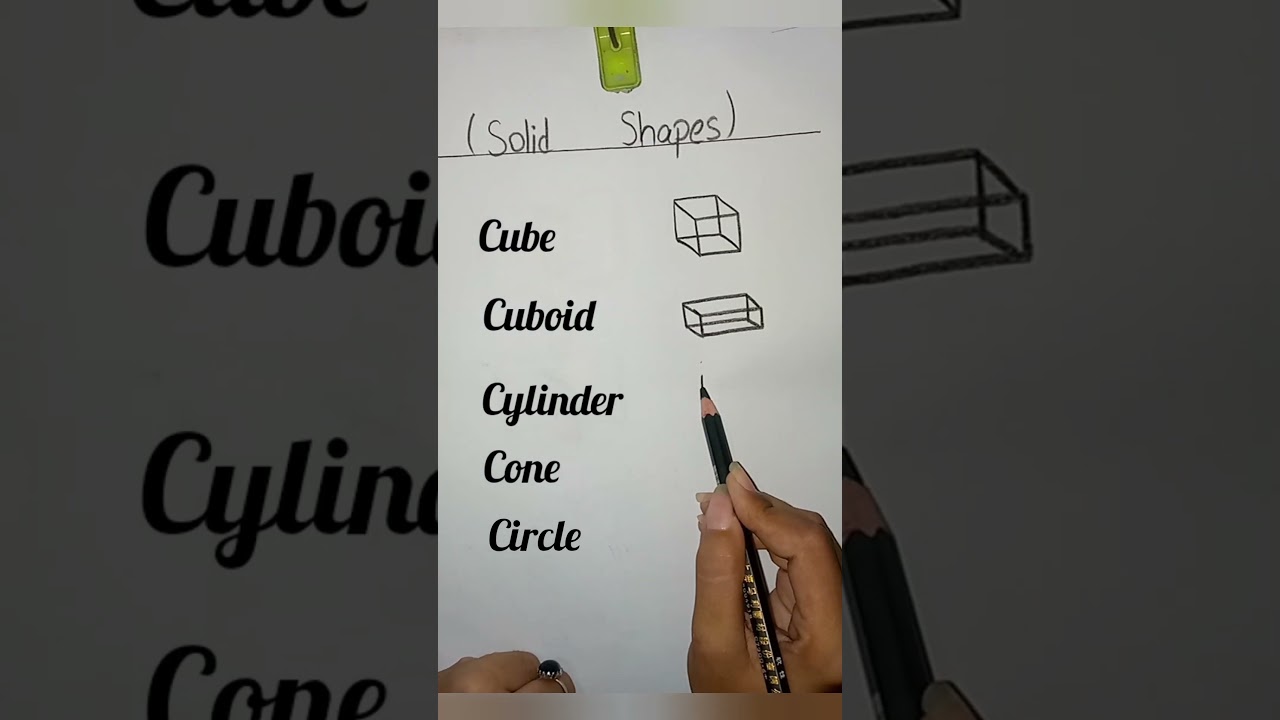 Solid shapes, shapes,3D shapes #shorts #youtubeshorts