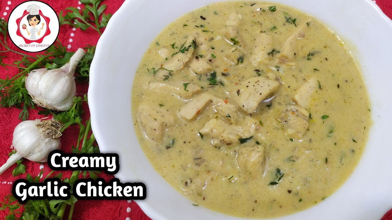 Creamy Garlic Chicken Recipe in Tamil | How to make garlic chicken in tamil |Garlic Chicken in tamil