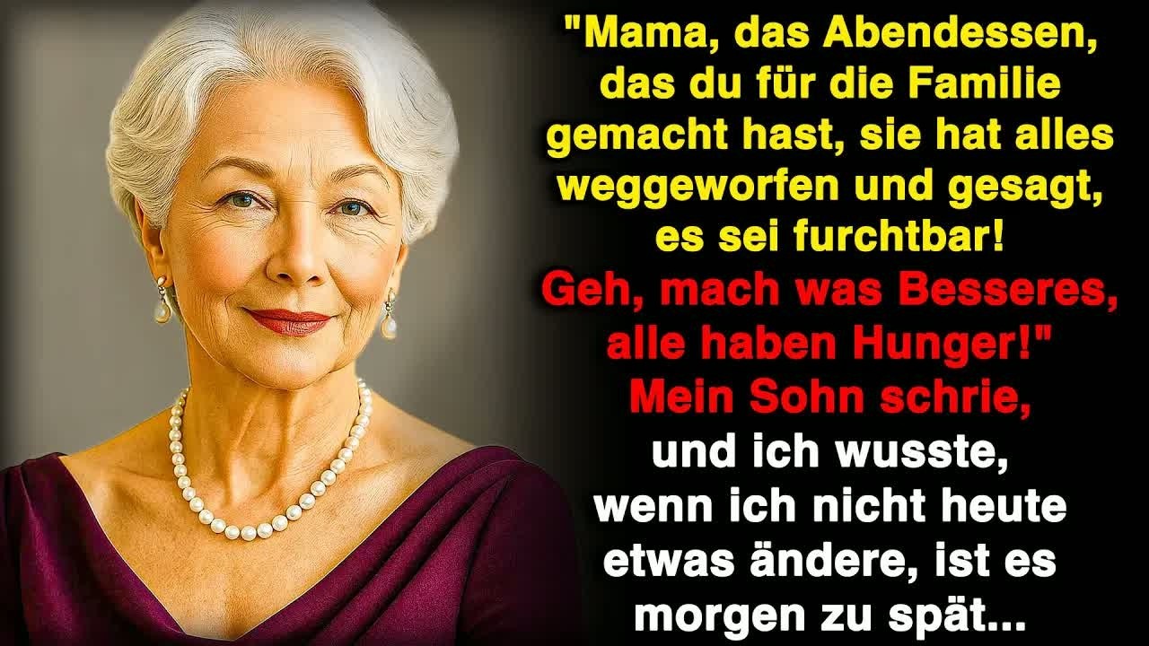 Ich kochte den ganzen Tag für die Familie meiner Schwiegertochter, aber sie warf alles weg