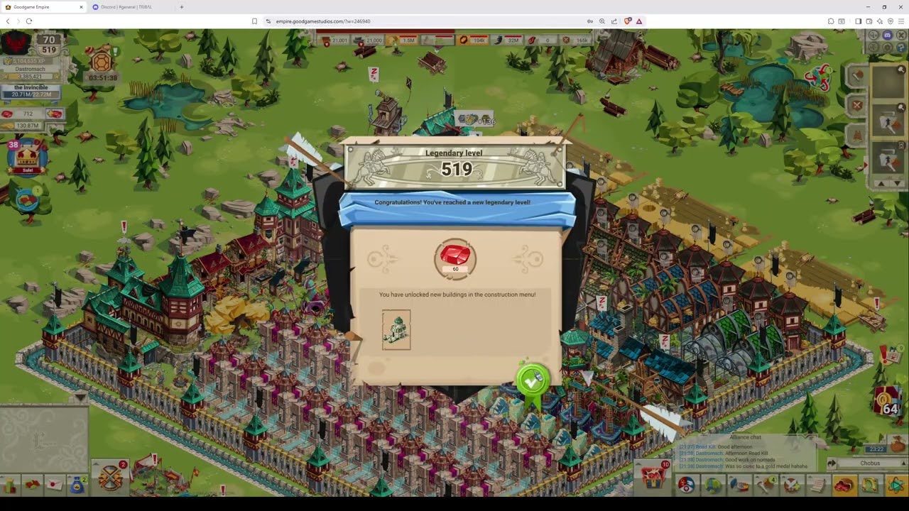 Goodgame  Empire - Upgrading Hall Of Legends