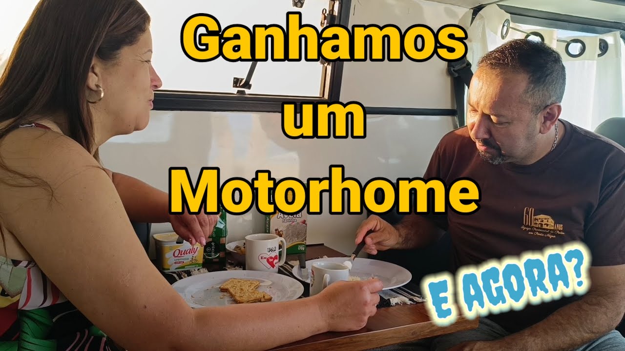 Nossa primeira noite no Motorhome.