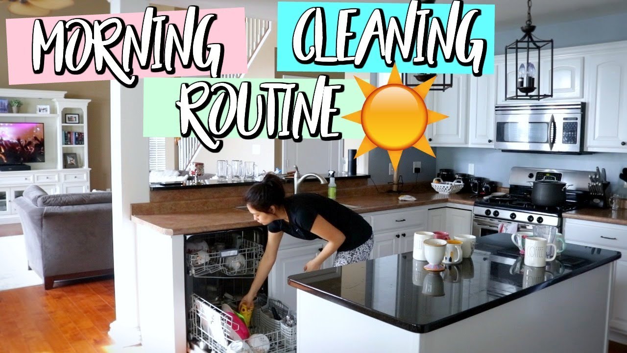 MORNING DAILY CLEANING ROUTINE AND TIPS ON HOW TO KEEP YOUR HOME CLEAN