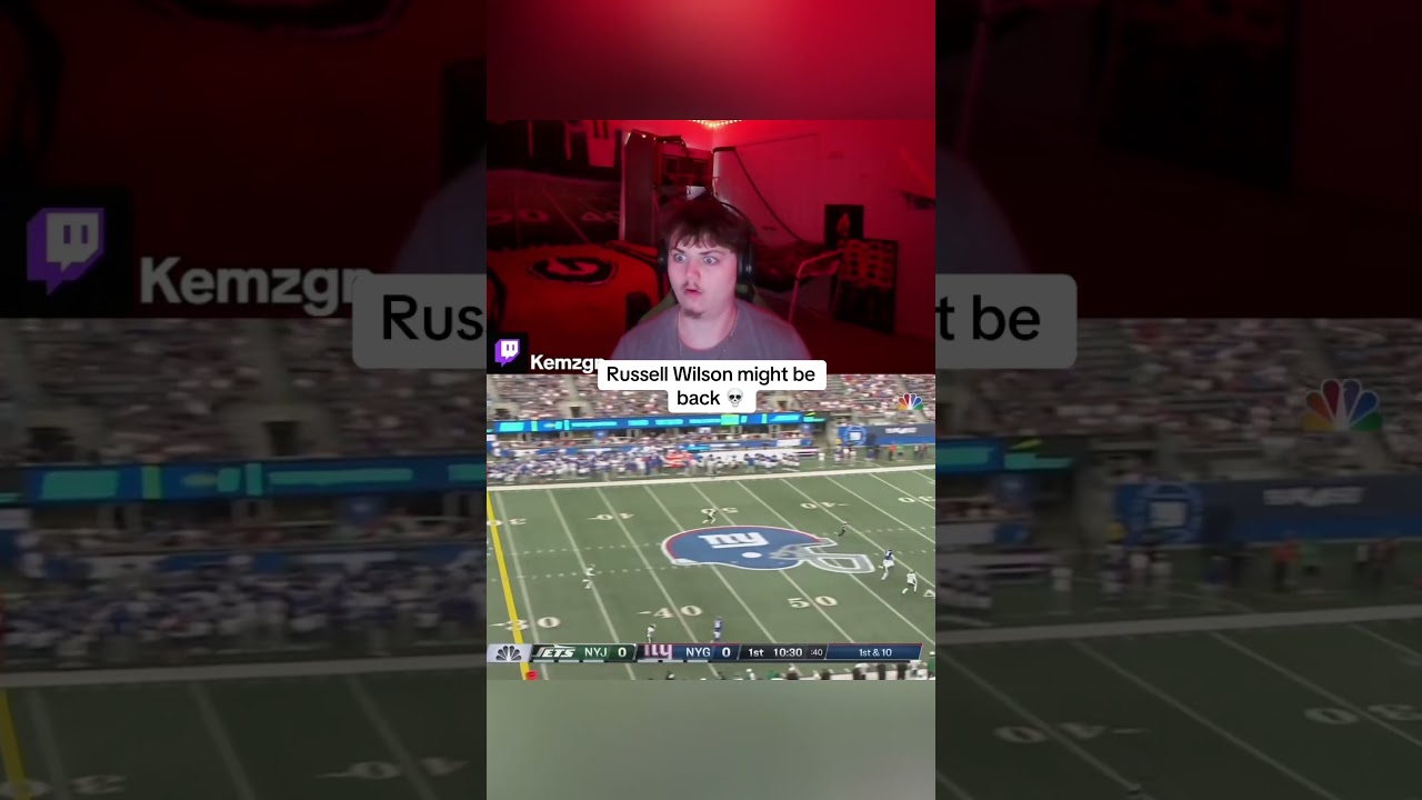 Why is Russell wilson try Harding in a pre season game #nfl #nflfootball #trending #nflnews #madden