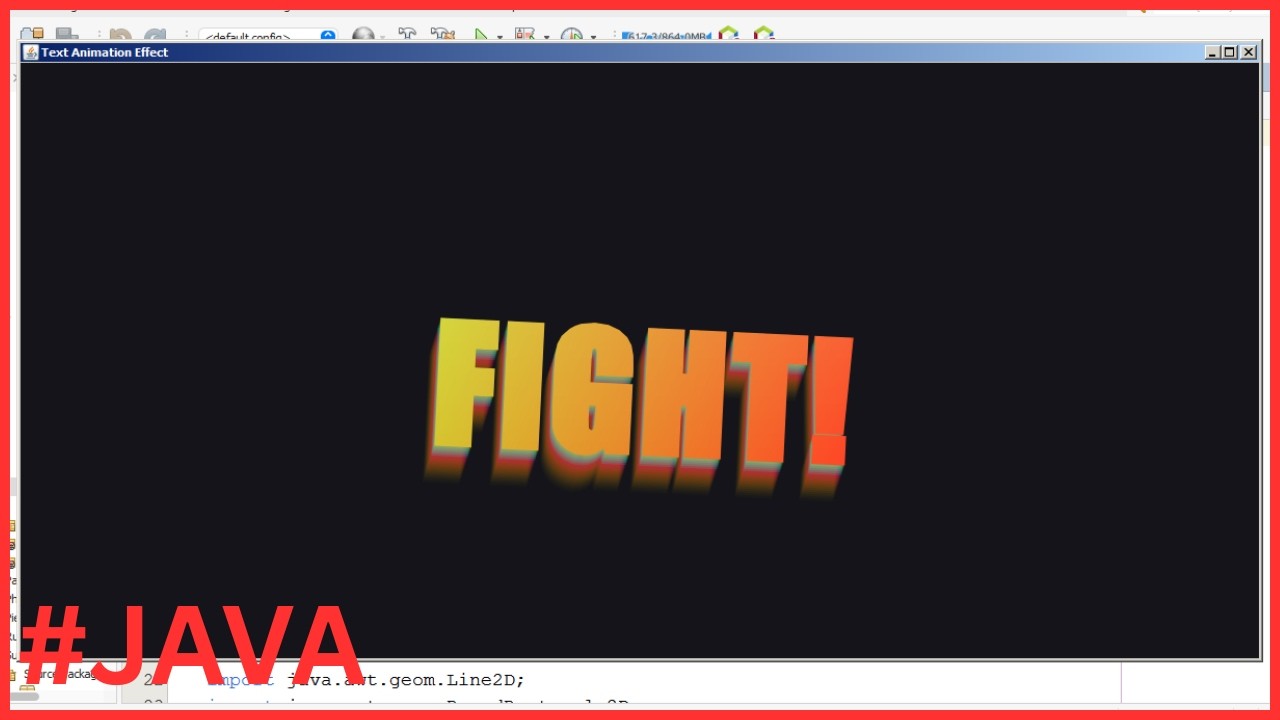 Java - How to Create Text Animations with Shadow And Gradient Colors In Java [ With Source Code ]