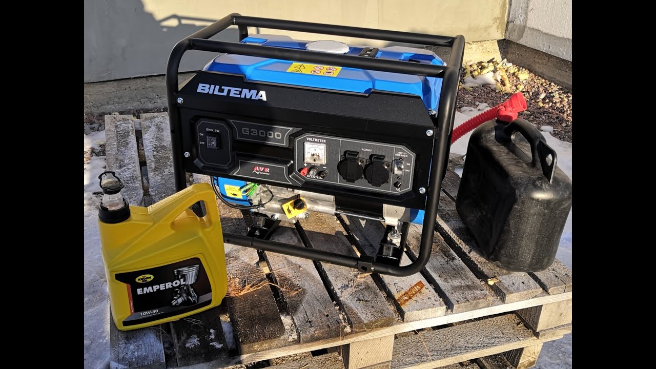 Biltema g3000 генератор первый пуск