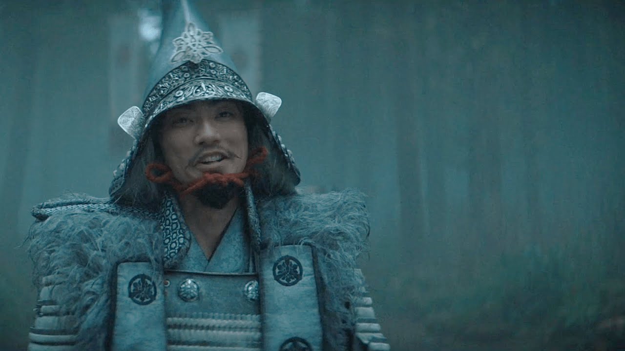 Toranaga Greets His Brother Saeki for His Army Scene Shogun Episode 7