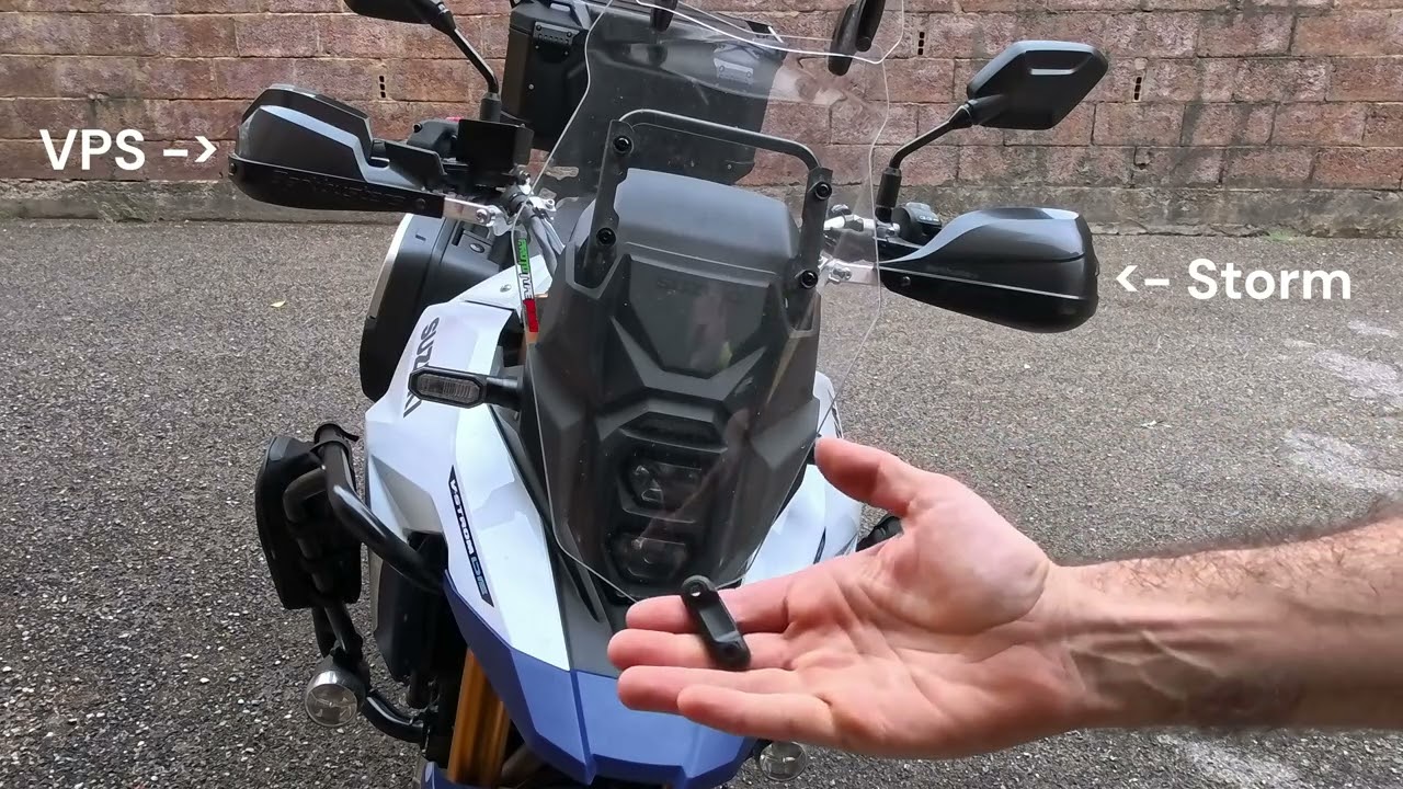 Burkbusters VPS vs Storm handguards on Suzuki V Strom 800DE
